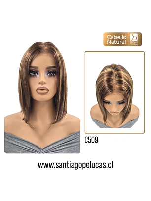 C509 LACE FRONT MELENA LISA BOB CASTAÑO VISADO