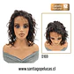 D169 AMBER LACE FRONTAL MELENA CRESPA CASTAÑO OSCURO - Miniatura 1