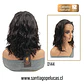 D144 MALIA LACE FRONTAL MELENA CON ONDAS CASTAÑO OSCURO - Miniatura 2
