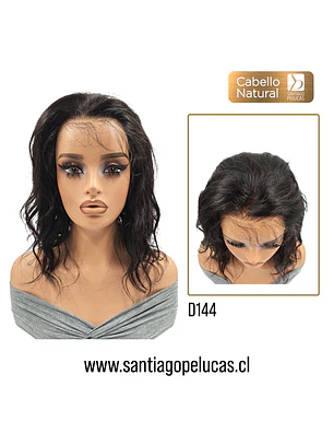 D144 MALIA LACE FRONTAL MELENA CON ONDAS CASTAÑO OSCURO