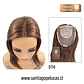 D114 CHLOE TOPPER NATURAL LACE CASTAÑO CLARO - Miniatura 1