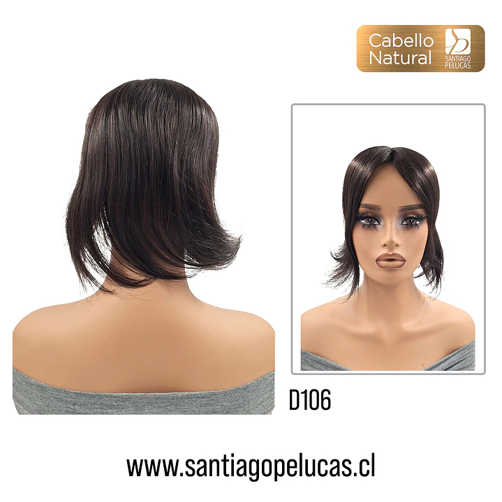 D106 TAMY TOPPER NATURAL LACE CASTAÑO OSCURO 2
