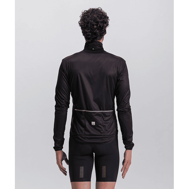 Cortaviento Santini Nebula Manga Larga Hombre - Black  2