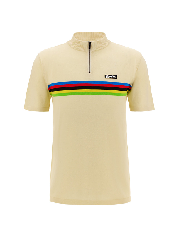 Camiseta Polo Santini UCI WORLD CHAMPION - White