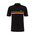 Camiseta Polo Santini UCI WORLD CHAMPION - Black 1