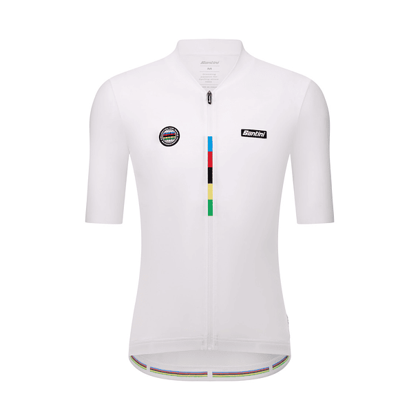  Maillot Santini Unisex Mondo UCI WORLD CHAMPION - White 1