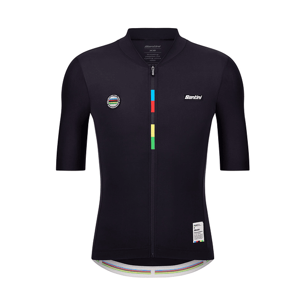 Maillot Santini Unisex Mondo UCI WORLD CHAMPION - Black 1