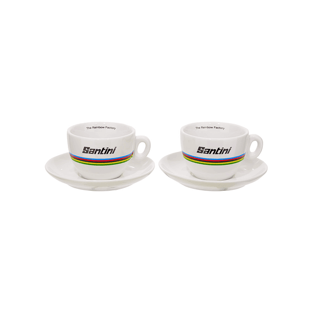 Juego de Tazas Santini UCI WORLD CHAMPION - Capuchino 