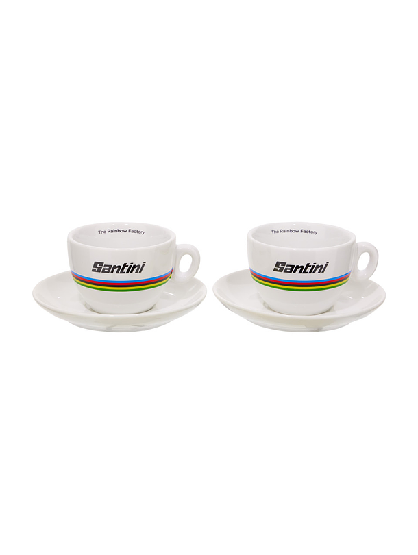 Juego de Tazas Santini UCI WORLD CHAMPION - Capuchino 