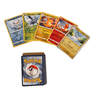 Lote de 70 cartas, con un Pokémon a elección