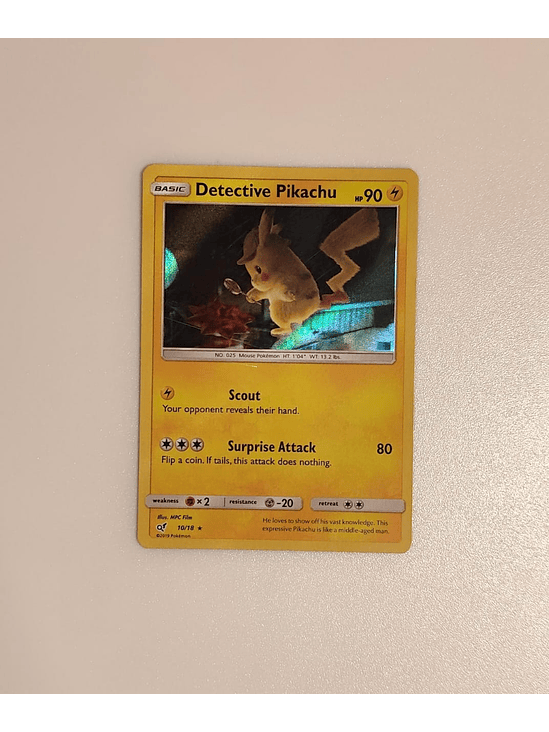 Detective Pikachu - 10/18 - Holo Rare - 1