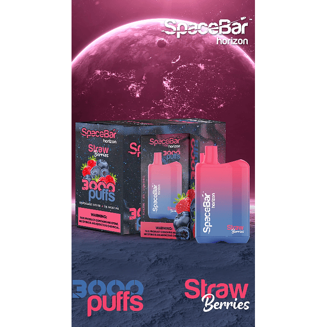 SpaceBar Horizon 3.000 Puff Desechables