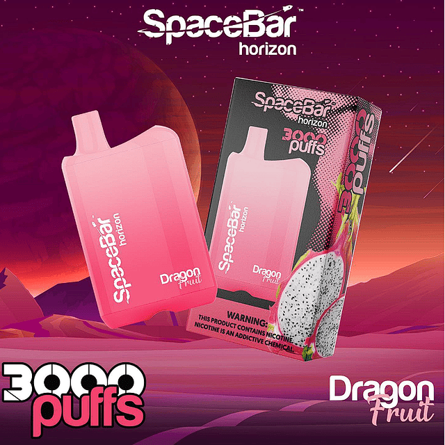 SpaceBar Horizon 3.000 Puff Desechables