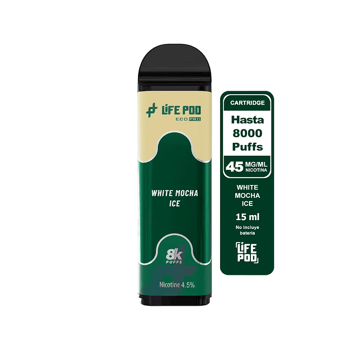 Life Pod Recarga White Mocha ICE 8.000 Puff 1