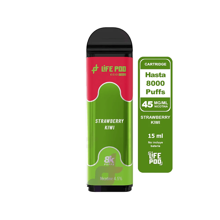 Life Pod Recarga Strawberry Kiwi 8.000 Puff 1