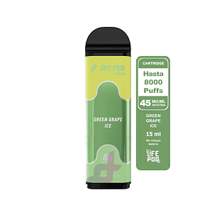 Life Pod Recarga Green Grape ICE 8.000 Puff