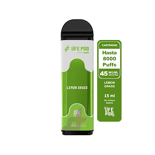 Life Pod Recarga Lemon Grass 8.000 Puff