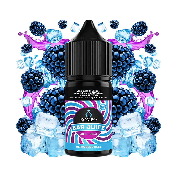 Bombo Bar Frambuesa Azul ICE Salt 30ml 1