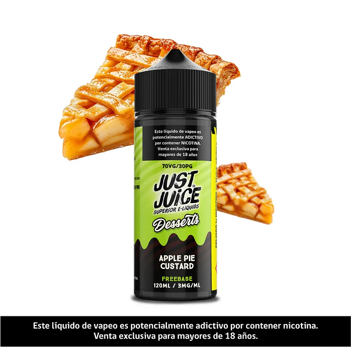 Just Juice Apple Pie Custard 120ml 1