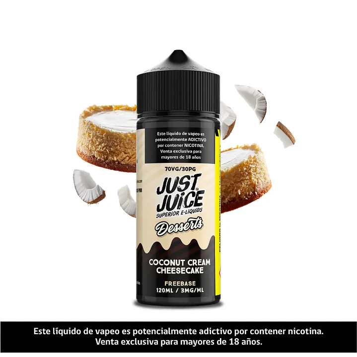 Just Juice Coconut Cream Cheesecake 120ml 1