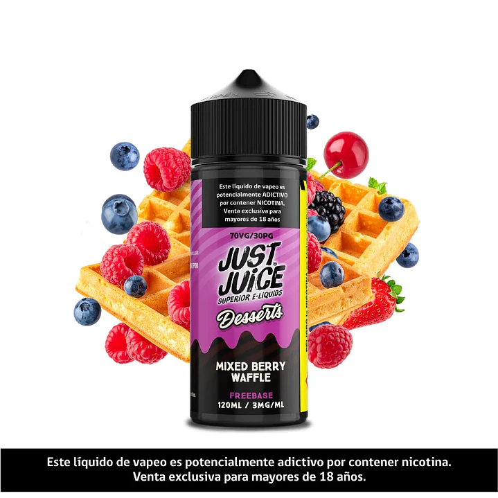 Just Juice Mixed Berry Waffle 120ml 1