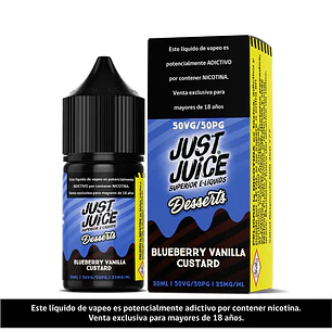 Just Juice Blueberry Vanilla Custard Salt 30ml