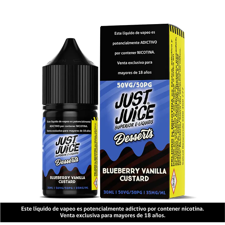Just Juice Blueberry Vanilla Custard Salt 30ml 1
