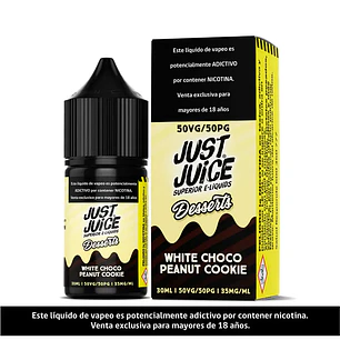 Just Juice White Choco Peanut Cookie Salt 30ml