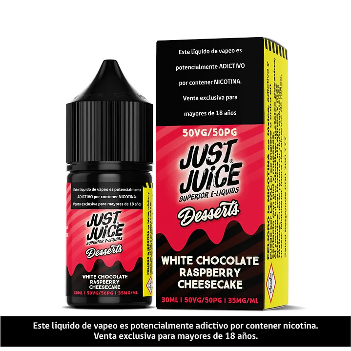 Just Juice White Chocolate Raspberry Cheesecake Salt 30ml 1