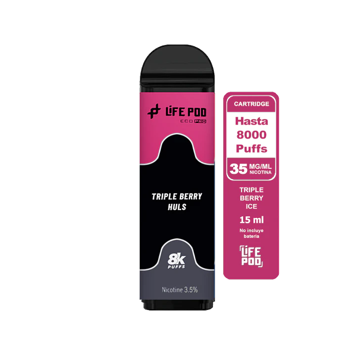 Life Pod Recarga Triple Berry Huls 8.000 Puff 1