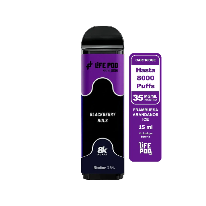 Life Pod Recarga Blackberry Huls 8.000 Puff 1
