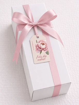 Caja regalo “Feliz día Mamá” – 5 Alfajores