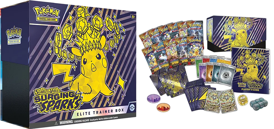 Pokemon TCG: SURGIG SPARKS ELITE TRAINER BOX INGLÉS  4