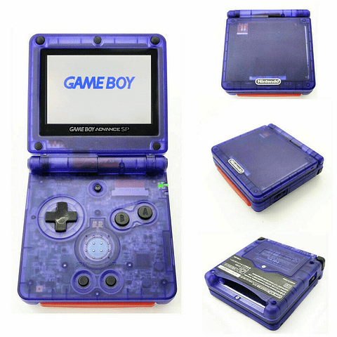 Nintendo Game Boy Advance SP AGS-001 Clear Purple