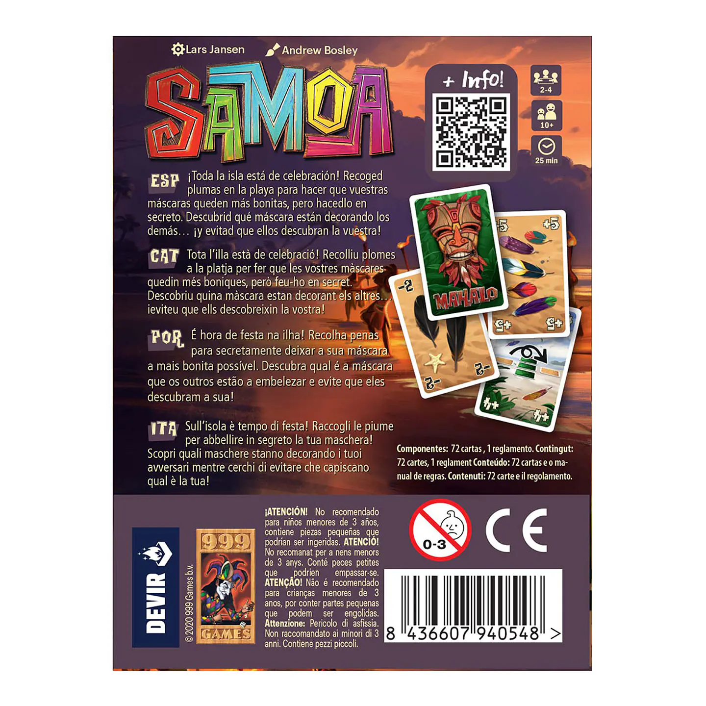 SAMOA Juego de Mesa 4