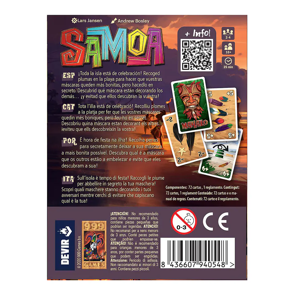 SAMOA Juego de Mesa 4