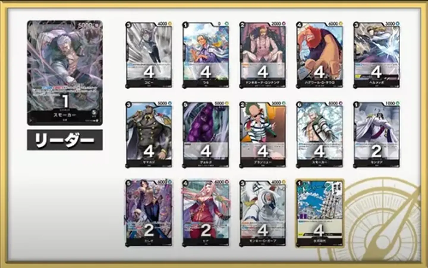 One Piece Card Game: Smoker Starter Deck (ST-19) 3