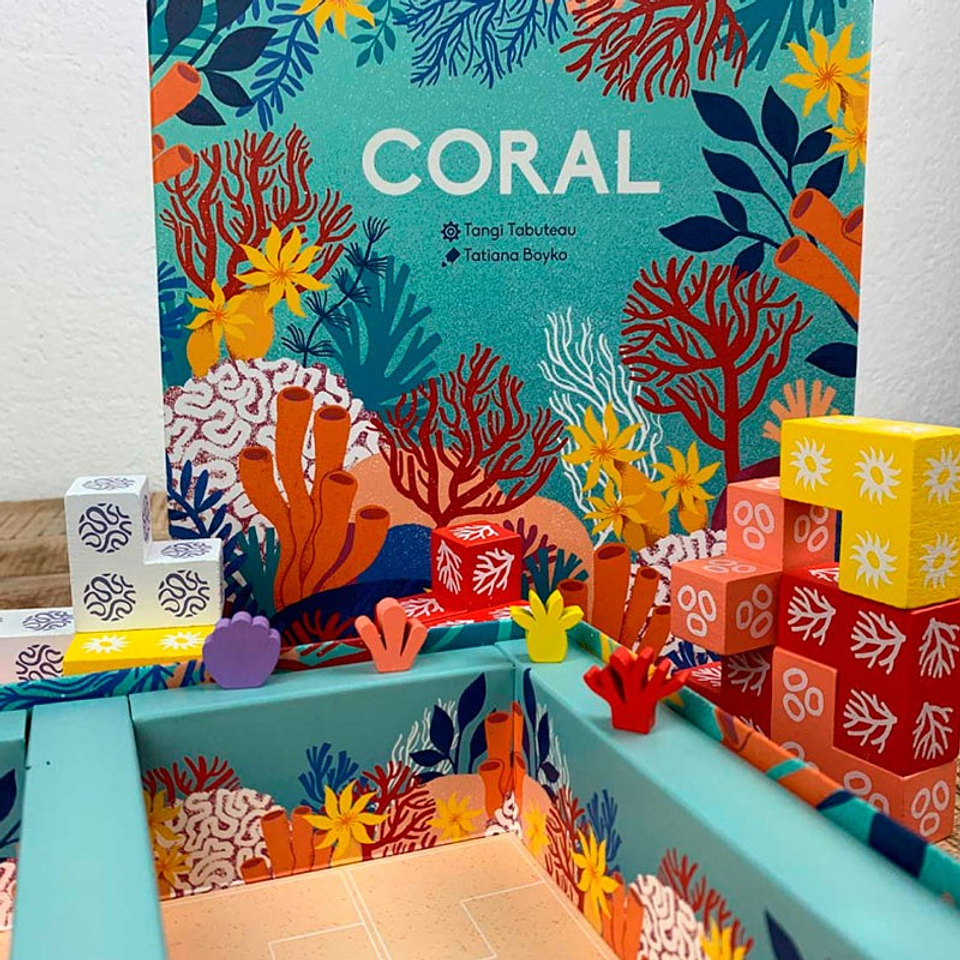 CORAL JUEGO DE MESA  3