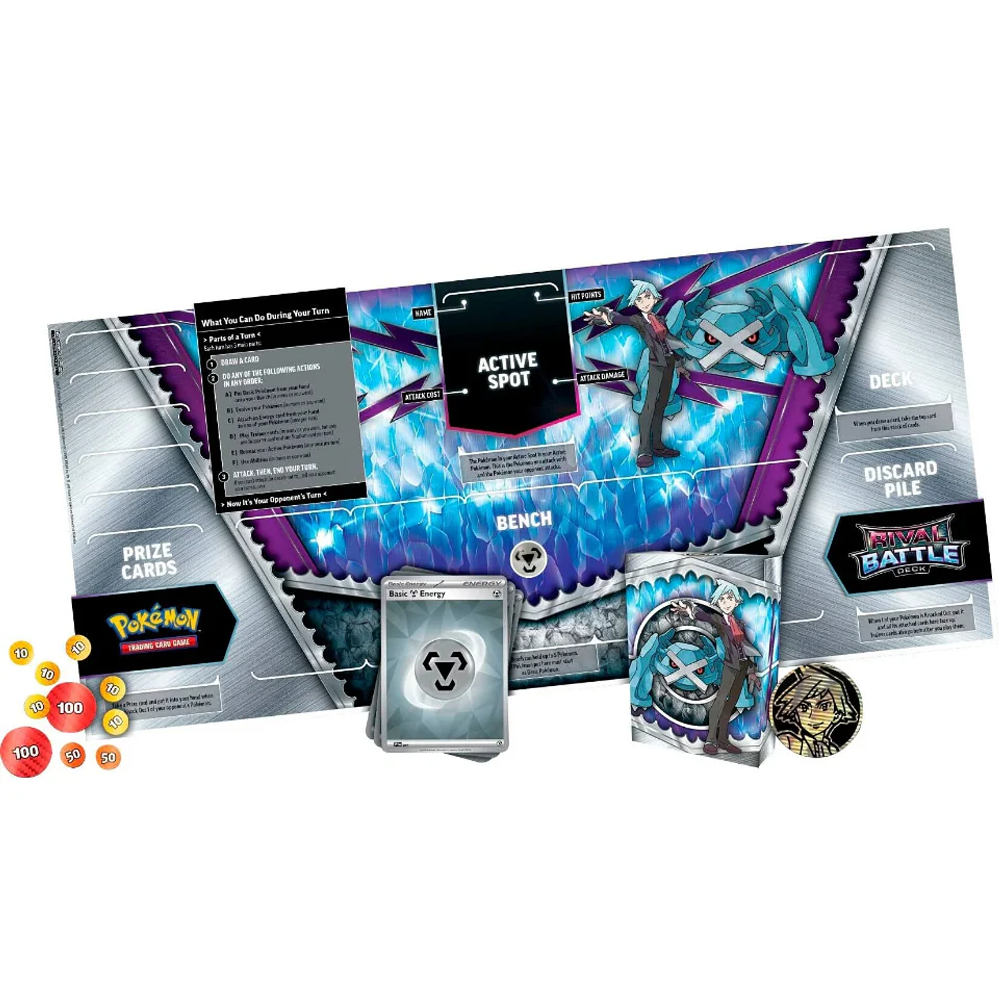  POKEMON TCG RIVAL BATTLE DECK - MARNIE/STEVEN ENGLISH 3