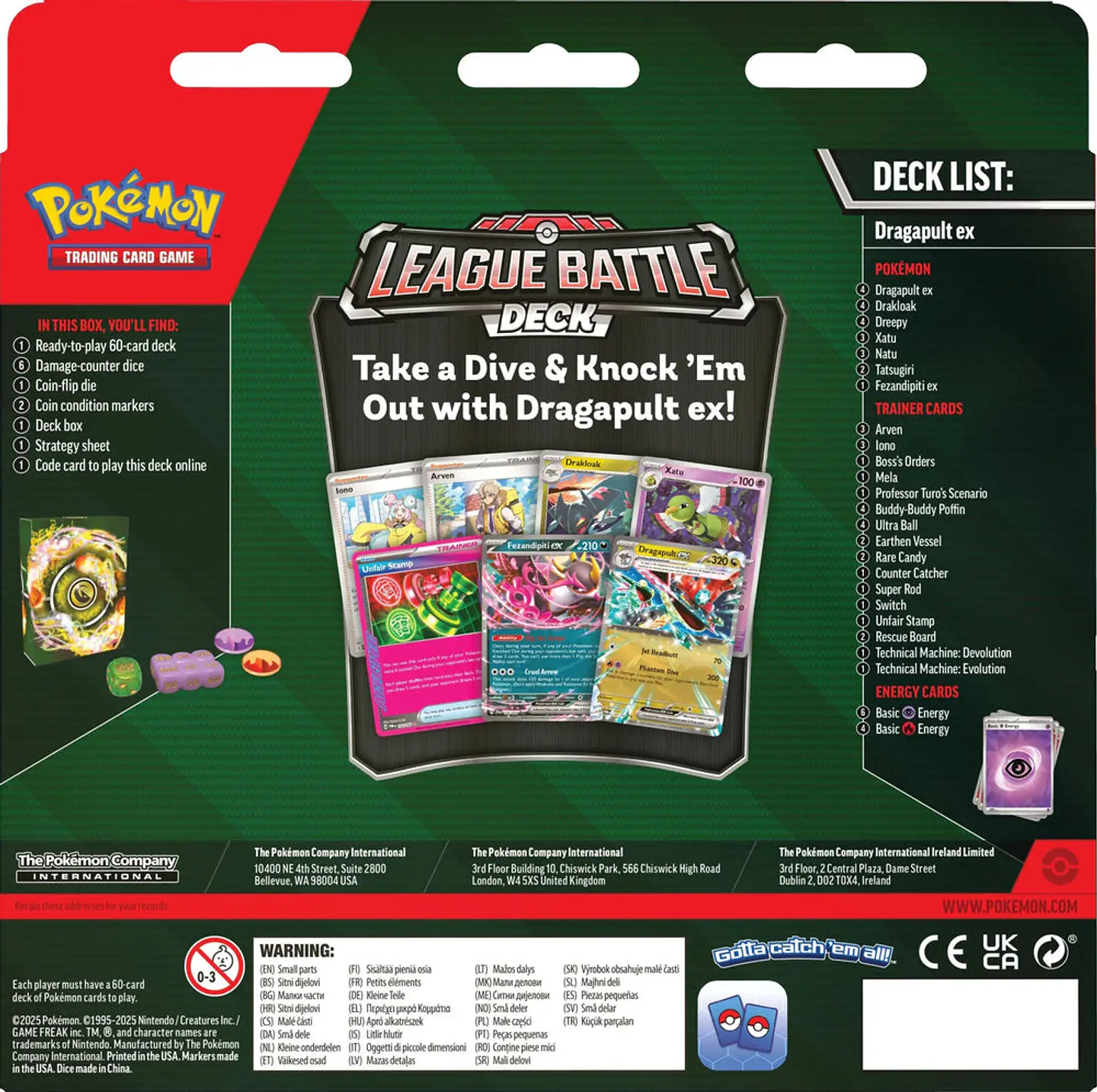 Pokémon TCG: Dragapult Ex League Battle Deck INGLES 3