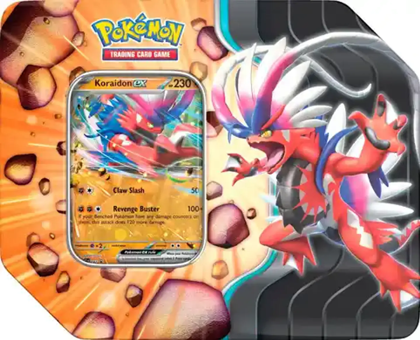 POKEMON TCG SLASHING LEGENDS TIN ESPAÑOL  2