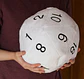 DADO D20 Jumbo Plush Blanco - Miniatura 3