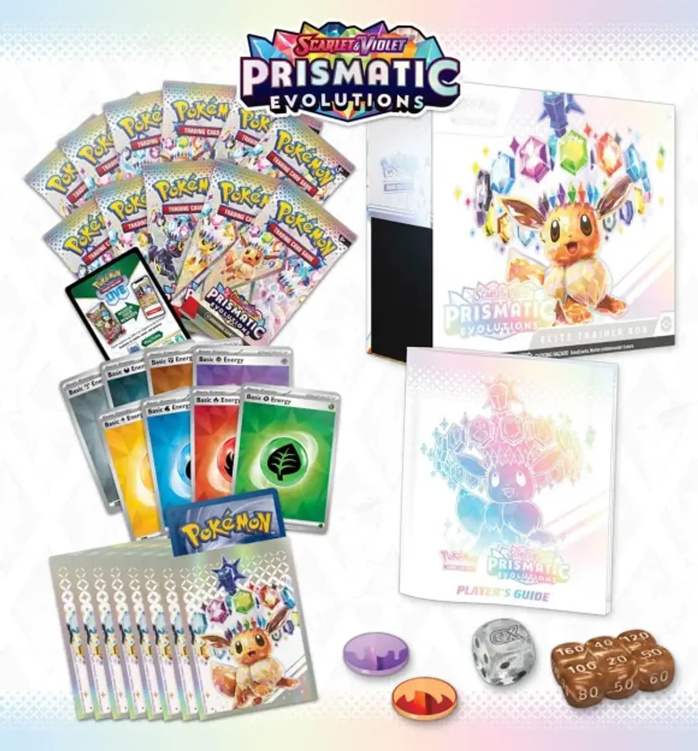 Prismatic Evolutions – Elite Trainer Box INGLÉS  4