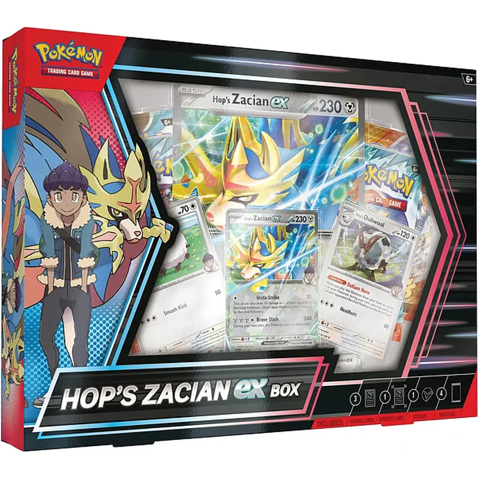 Pokémon TCG: Hop’s Zacian EX Inglés 1