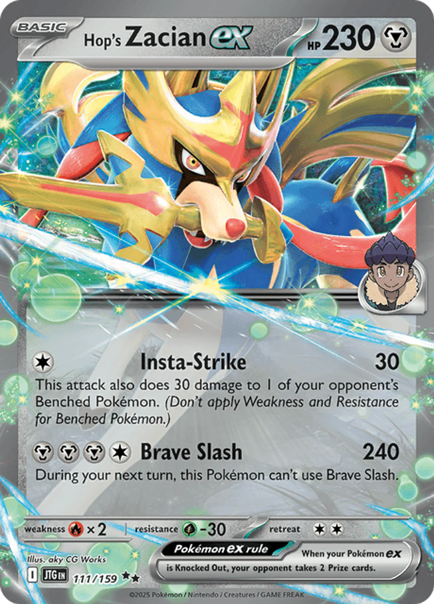 Pokémon TCG: Hop’s Zacian EX Inglés 2