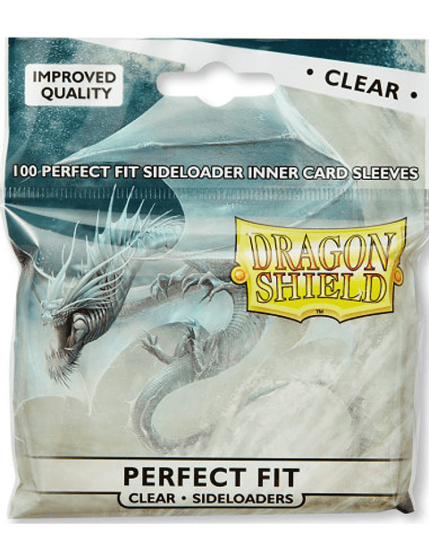 Protectores Dragon Shield: Perfect Fit - Clear - Standard (100pzs)