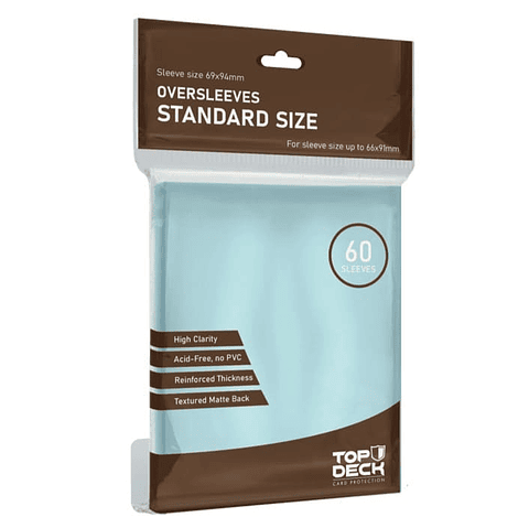 Protector Oversleeves Transparentes  Estándard Size