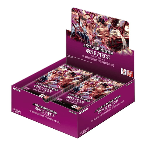 One Piece TCG: A Fist of Divine Speed display – OP11