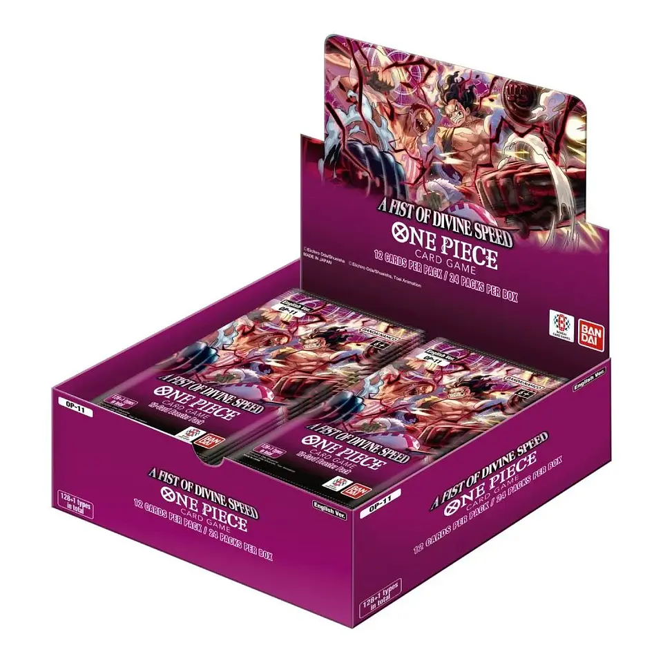 One Piece TCG: A Fist of Divine Speed display – OP11 1