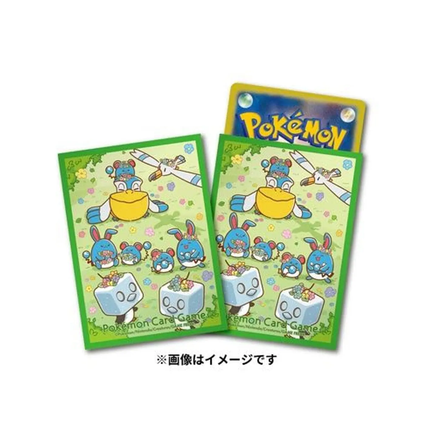 Card Sleeves Flower Crown And Marill Pokémon Card Game 2